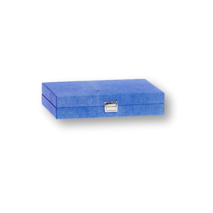 Backgammon en Cuir - Effet Galuchat - Format Small