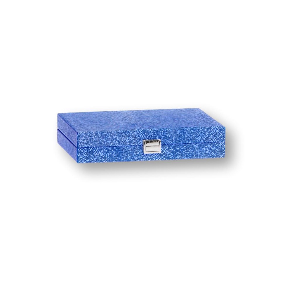 Backgammon en Cuir - Effet Galuchat - Format Small