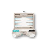 Backgammon en Cuir - Effet Galuchat - Format Small