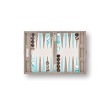 Backgammon en Cuir - Effet Galuchat - Format Small