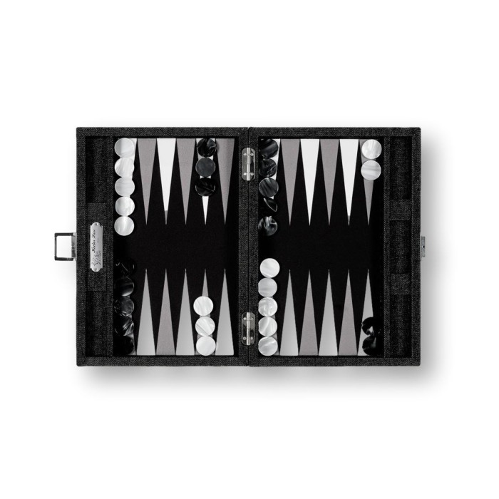 Backgammon en Toile - Façon Jeans - Format Small