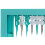 Plateau de Backgammon en Cuir - Effet Buffle