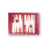 Plateau de Backgammon en Cuir - Effet Buffle