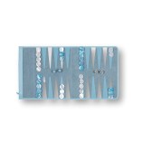 Backgammon de Voyage en Cuir de Velours Backgammon de Voyage en Cuir de Velours