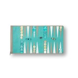 Backgammon de Voyage en Cuir de Velours Backgammon de Voyage en Cuir de Velours