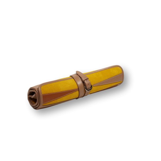 Backgammon de Voyage en Cuir de Velours