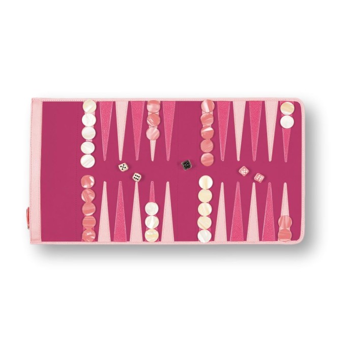 Backgammon de Voyage en Jeans Denim