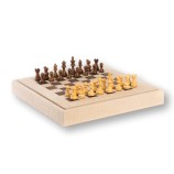Coffret d'échecs - Cuir - Effet Alligator - 35cm