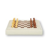 Coffret d'échecs - Cuir - Effet Alligator - 35cm