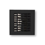 Coffret d'échecs - Cuir - Effet de Buffle - 35cm
