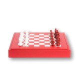 Coffret d'échecs - Cuir - Effet de Buffle - 35cm