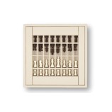 Coffret d'échecs - Cuir - Effet de Buffle - 35cm