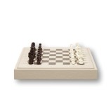 Coffret d'échecs - Cuir - Effet de Buffle - 35cm