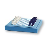Coffret d'échecs - Cuir - Effet de Buffle - 35cm