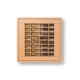 Coffret d'échecs - Cuir - Effet de Buffle - 35cm
