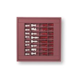 Coffret d'échecs - Cuir - Effet de Buffle - 35cm