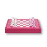 Coffret d'échecs - Cuir - Effet de Buffle - 35cm