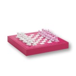 Coffret d'échecs - Cuir - Effet de Buffle - 35cm