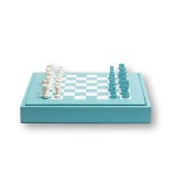 Coffret d'échecs - Cuir - Effet de Buffle - 35cm