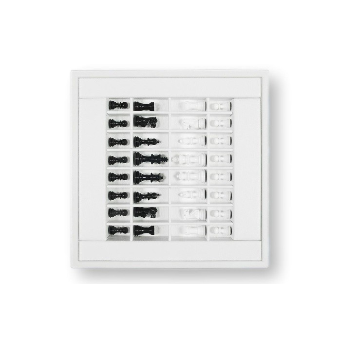 Coffret d'échecs - Cuir - Effet de Buffle - 35cm