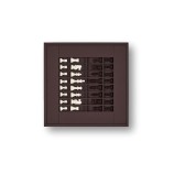 Coffret d'échecs - Cuir - Effet de Buffle - 45cm