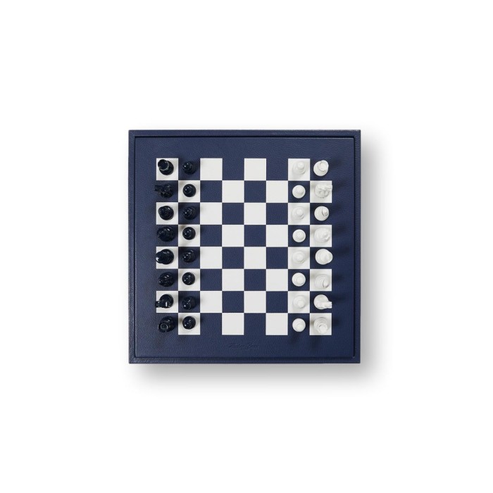 Coffret d'échecs - Cuir - Effet de Buffle - 45cm