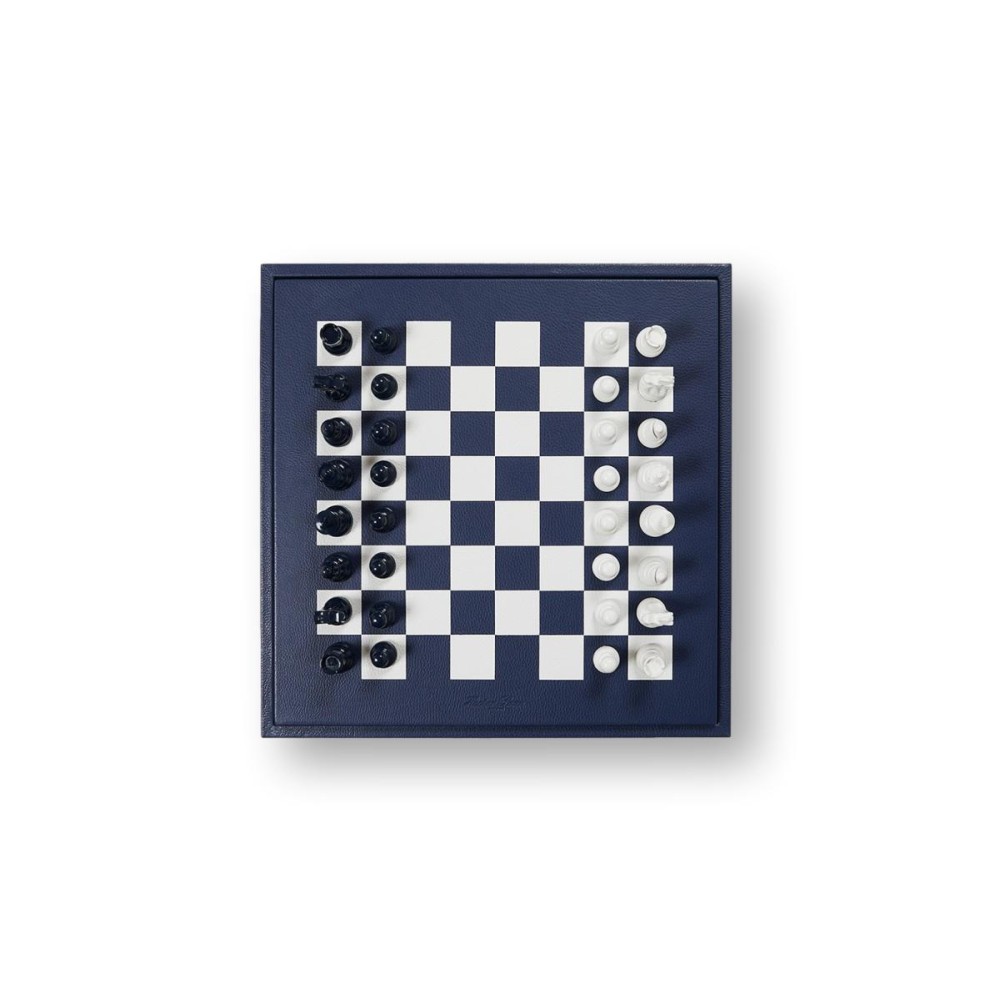 Coffret d'échecs - Cuir - Effet de Buffle - 45cm