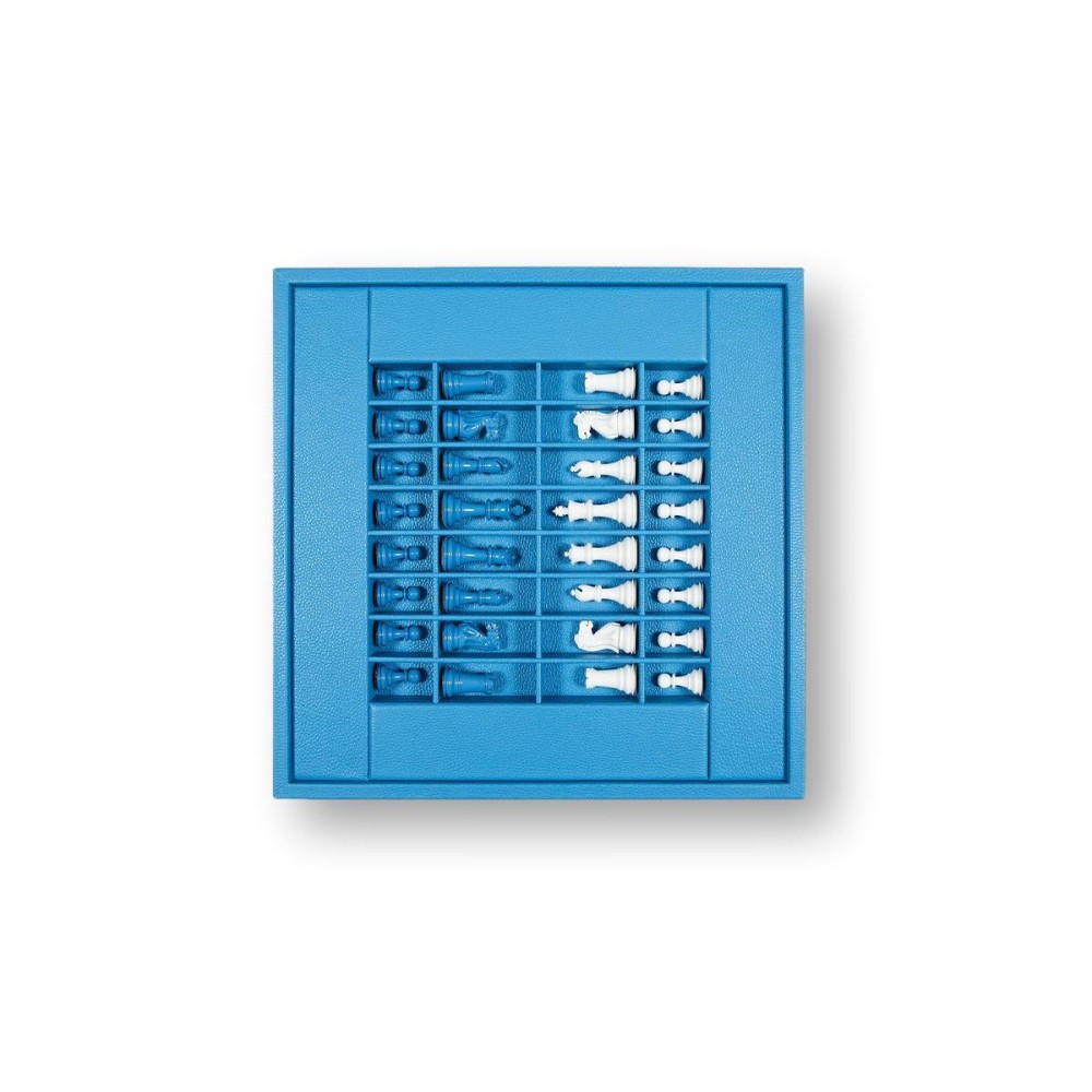 Coffret d'échecs - Cuir - Effet de Buffle - 45cm