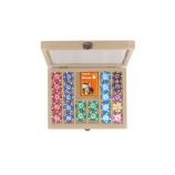Coffret Poker - 240 jetons - Cuir - Effet Alligator