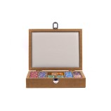 Coffret Poker - 240 jetons - Cuir - Effet Alligator