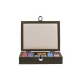Coffret Poker - 240 jetons - Cuir - Effet Alligator