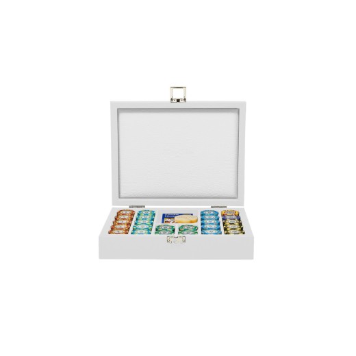 Coffret Poker - 240 jetons - Cuir - Effet Buffle