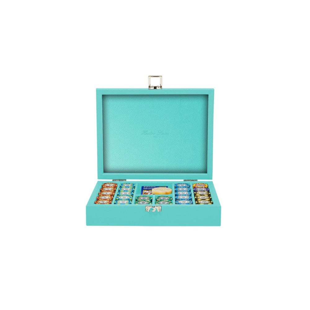 Coffret Poker - 240 jetons - Cuir - Effet Buffle