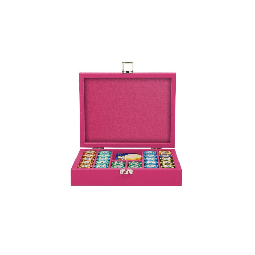 Coffret Poker - 240 jetons - Cuir - Effet Buffle