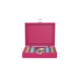 Coffret Poker - 240 jetons - Cuir - Effet Buffle
