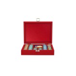 Coffret Poker - 240 jetons - Cuir - Effet Buffle
