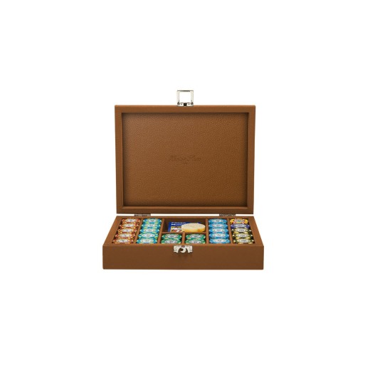 Coffret Poker - 240 jetons - Cuir - Effet Buffle