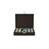 Coffret Poker - 240 jetons - Cuir - Effet Buffle