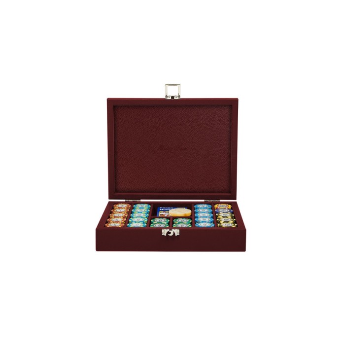 Coffret Poker - 240 jetons - Cuir - Effet Buffle
