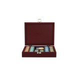 Coffret Poker - 240 jetons - Cuir - Effet Buffle