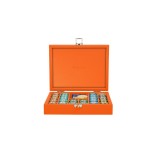 Coffret Poker - 240 jetons - Cuir - Effet Buffle