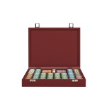 Coffret Poker - 440 jetons - Cuir - Effet Buffle