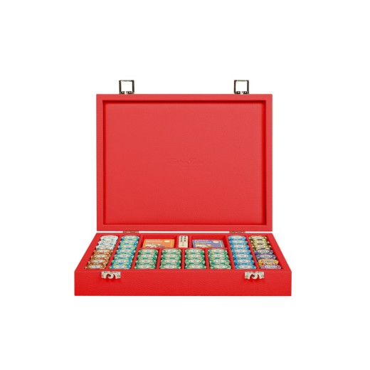 Coffret Poker - 440 jetons - Cuir - Effet Buffle