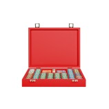 Coffret Poker - 440 jetons - Cuir - Effet Buffle
