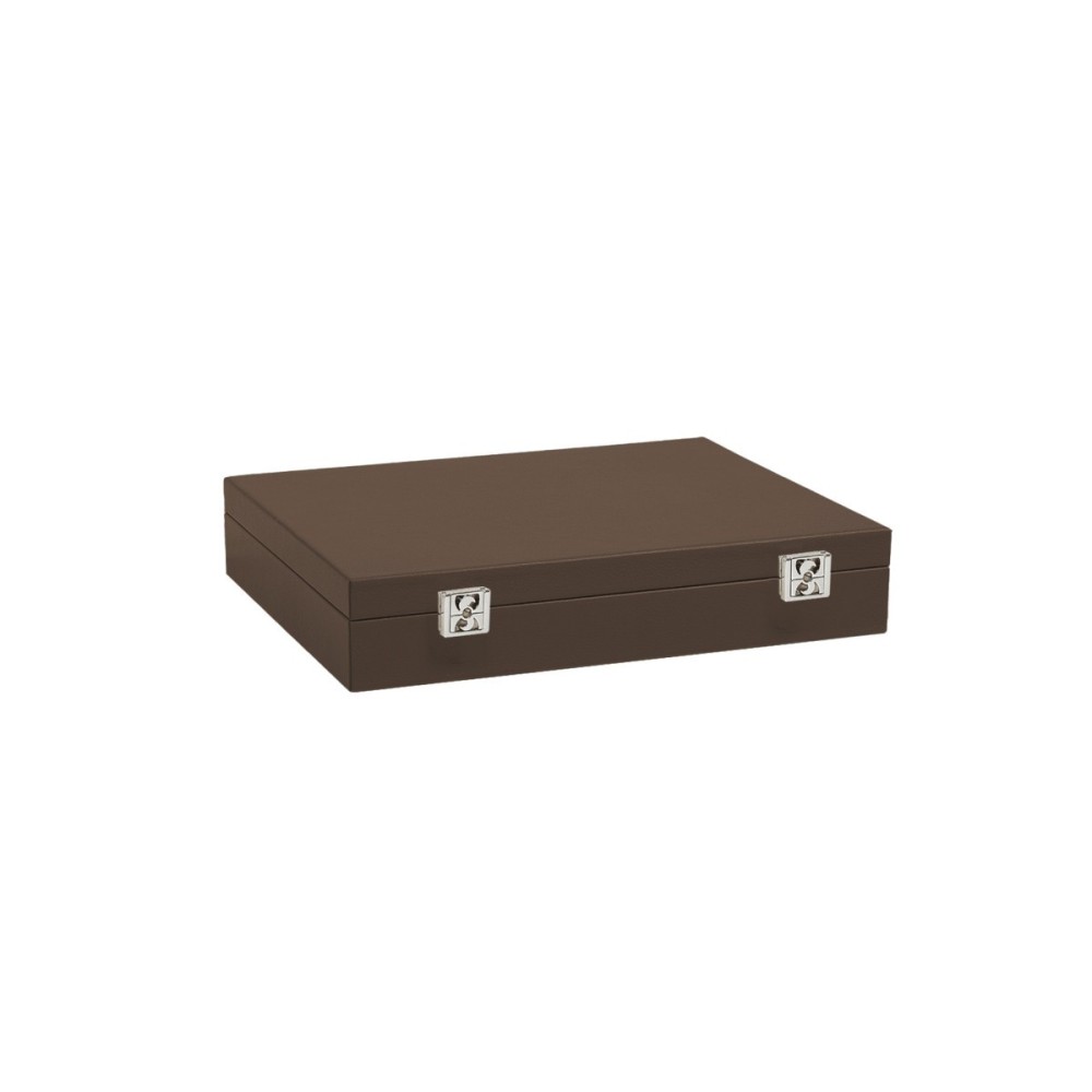 Coffret Poker - 440 jetons - Cuir - Effet Buffle