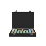 Coffret Poker - 440 jetons - Cuir - Effet Buffle