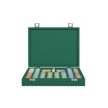 Coffret Poker - 440 jetons - Cuir - Effet Buffle