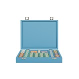 Coffret Poker - 440 jetons - Cuir - Effet Buffle