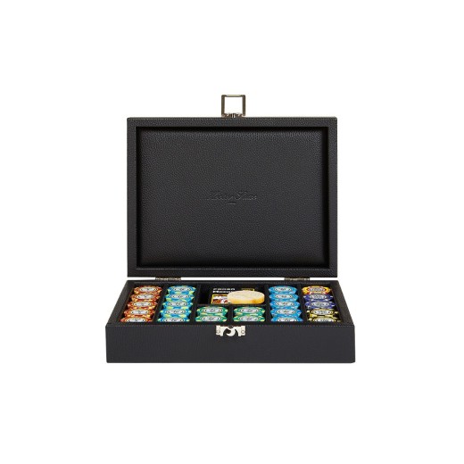 Coffret Poker - 240 jetons - Cuir - Effet Buffle