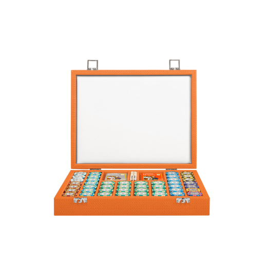 Coffret Poker - 440 jetons - Cuir - Effet Chaîne